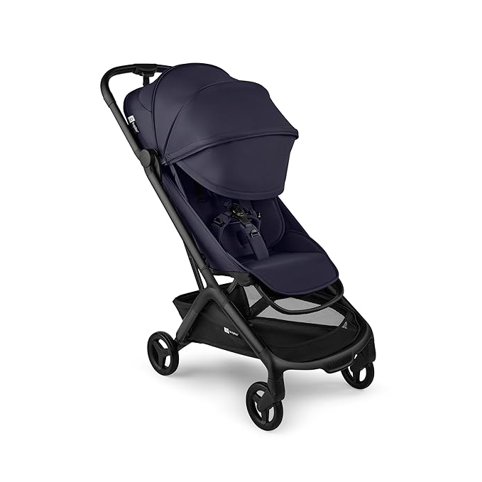 Bugaboo Butterfly 2 Travel Stroller, Ultra-Compact One-Second Fold, Lightweight and Airplane-Friendly (Indigo)