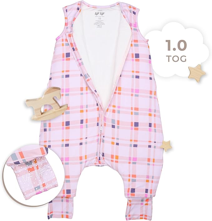 Nyte Nyte Baby - Sleeveless Soft Baby & Toddler Sleeping Sack, Breathable with Adjustable Feet Cuffs & Anti-Slip Grip