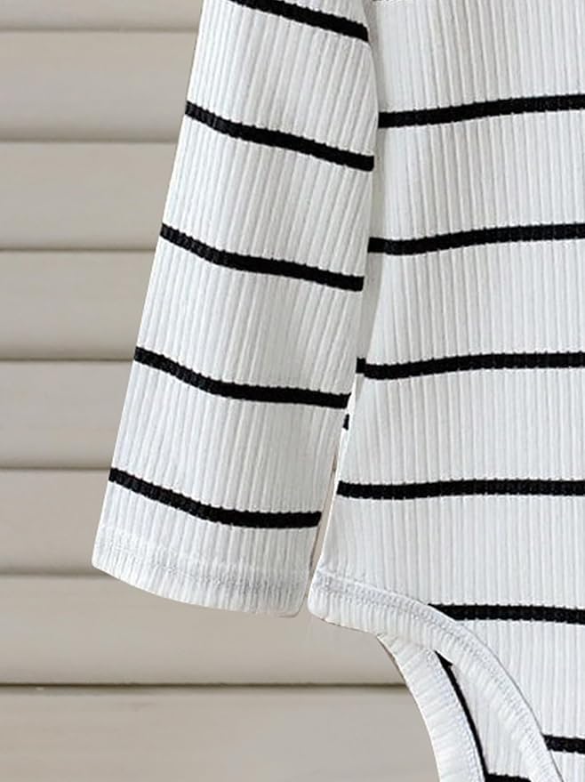 Newborn Infant Baby Boy Romper Fall Winter Long Sleeve Buttoned One Piece Romper Bodysuit 0-24 Months