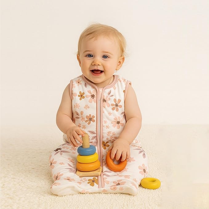 YOHKOH Baby Wearable Blanket, 100% Cotton SleepSack, Swaddle Transition Sleeping Bag, 1.5 TOG