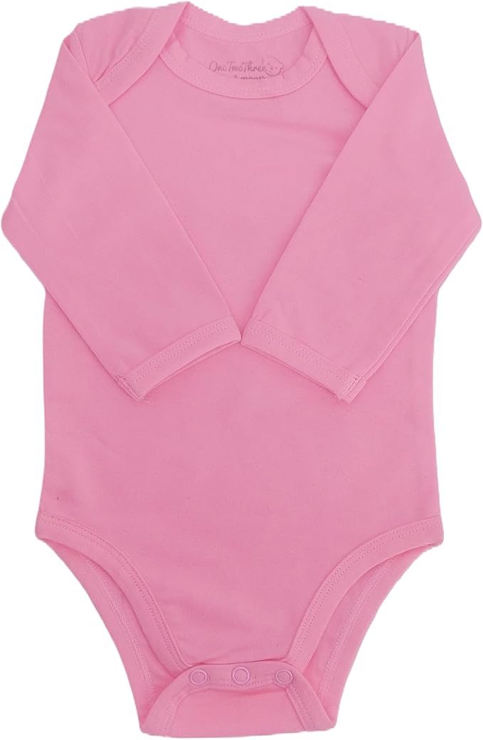 123 Bear Baby Cotton Spandex Long-Sleeve bodysuits unisex boy girl