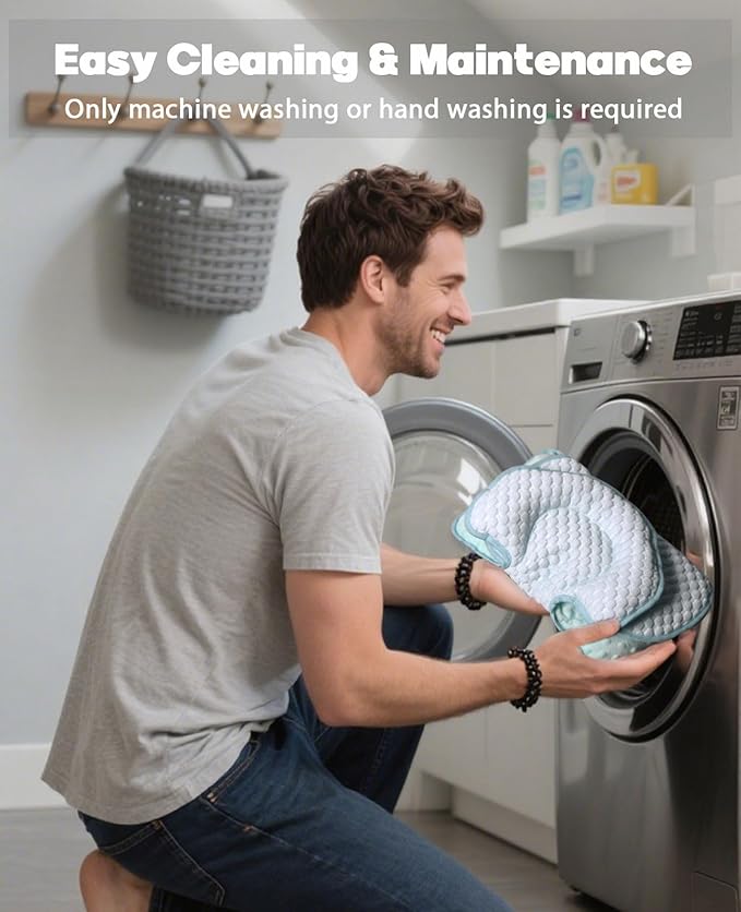 Infant Car Seat Insert, Reversible Baby Carseat Cushion 2-in-1 for Newborns Toddlers Head & Body Support Pad for Carseats, Strollers, Swings, Bouncers