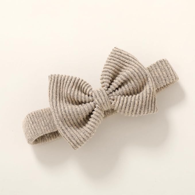 Happy Town Baby Girl Romper Infant Fall Winter Clothes Ruffle Sweater Long Sleeve Bodysuit Jumpsuit and Headband