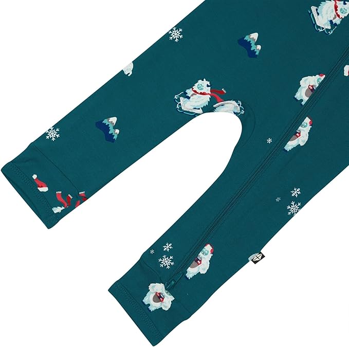 KYTE BABY Unisex Rayon Made From Bamboo Zippered Rompers 0-24 Months