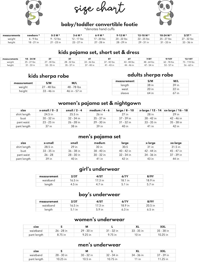 Bellabu Bear Convertible Footies for Baby Boys & Baby Girls, Family Matching Pajamas, Rayon from Bamboo