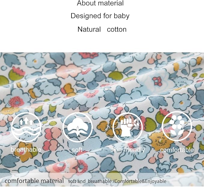 pureborn Baby Girls Boys Bodysuit Super Soft Cotton Romper 0-24 Months