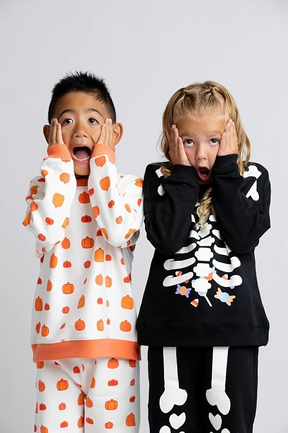 monica + andy Sporty Sweatsuit, 100% Organic Cotton Clothes for Boys & Girls, Outfit Sizes For Kids, Toddler & Infant