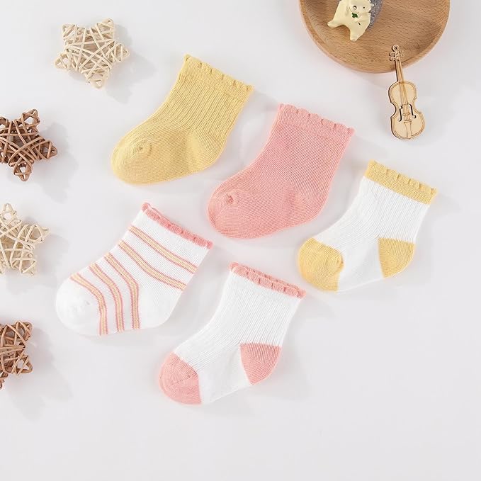 Baby Boy Girl Layette Set 18 Piece Infant Essentials Must Haves Clothes 0-9 Month Rompers+Bodysuits+Hats+Socks