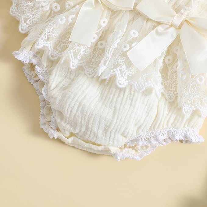 Baby Girl Clothes Floral Boho Lace Romper Bodysuit Romper Jumpsuit Summer Outfit Summer Baby Clothes Girls