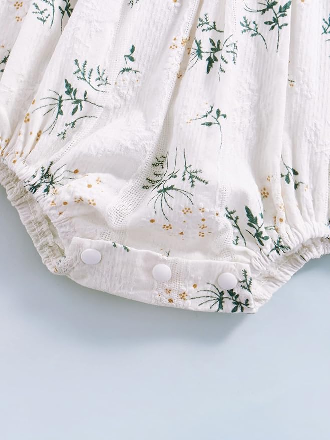 Newborn Baby Girl Bodysuit Sleeveless Halter Frill Romper One-piece Jumpsuit with Headband Summer Clothes Set