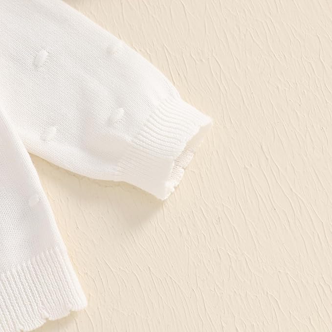 Baby Girl Cardigan Sweater Long Sleeve Button Up Knit Sweatshirt Jacket Toddler Baby Girl Fall Outfits