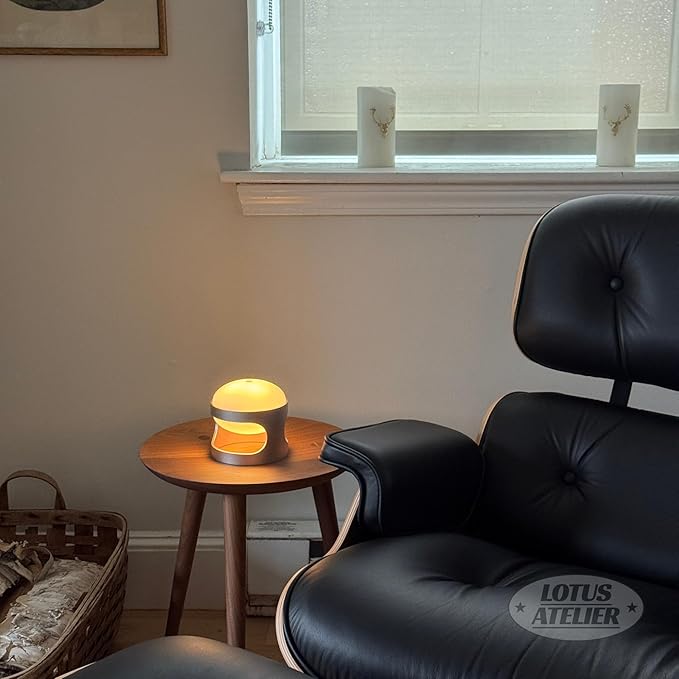 Lotus Atelier NeoGlow Mini Modern Lamp USB Rechargeable Multi Colors & Stackable | Aesthetic Room Decor & Table Lamp