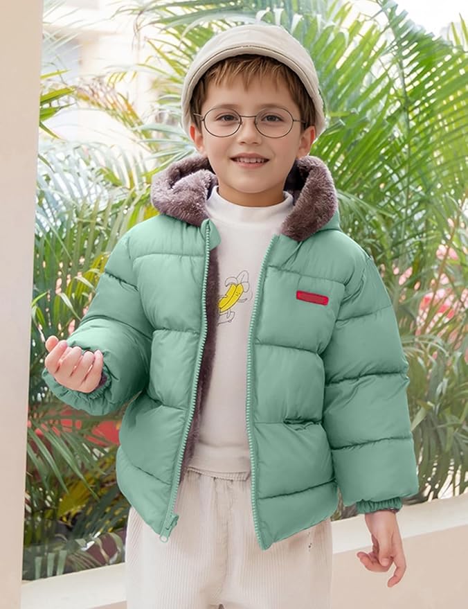 Arssm Baby Boys Girls Winter Fleece Coat Toddler Kids Warm Cute Bear Ear Hooded Jacket