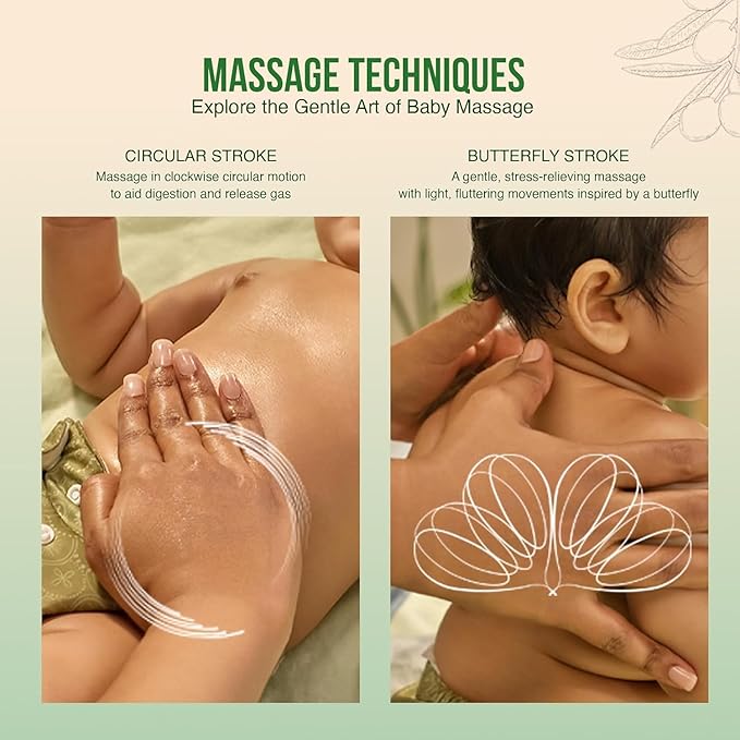 Fagreoo Baby Massage Oil with Goodness of Natural Olive oil enriched with vitamin E, Dermatologically tested, 400 ml