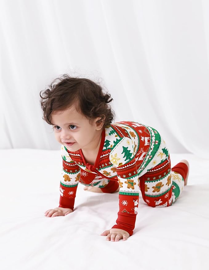 Baby Zippered Rompers Newborn Pajamas Sleepers Long Sleeve Jumpsuits Infant Zipper Romper-Viscose from Bamboo