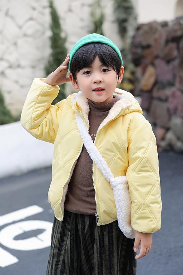 Baby Boys Girls Toddlers Winter Coats Puffer Jacket Hooded Down Snow Jacket Coat Outerwear