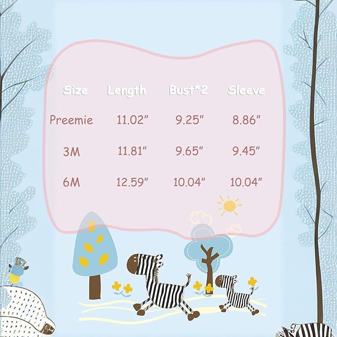 Newborn Side snap Shirts for Baby Girls & Boys, Purcotton Baby Girls & Boys Top Tees with Cute Patterns, 2-Pack