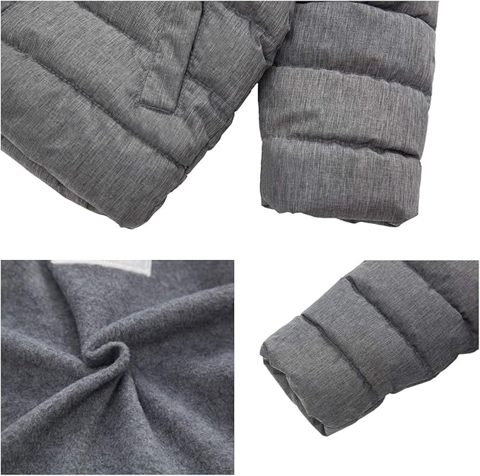 Rokka&Rolla Baby Boys' Water-Resistant Fleece Lined Puffer Jacket Winter Coat for Newborn Infant Toddler