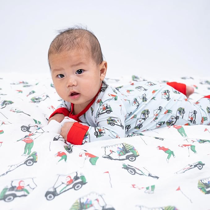 LollyBanks Baby Pajamas, 2-Way Zipper Infant Romper, 95% Viscose Made from Bamboo and 5% Spandex, Baby Sleepers