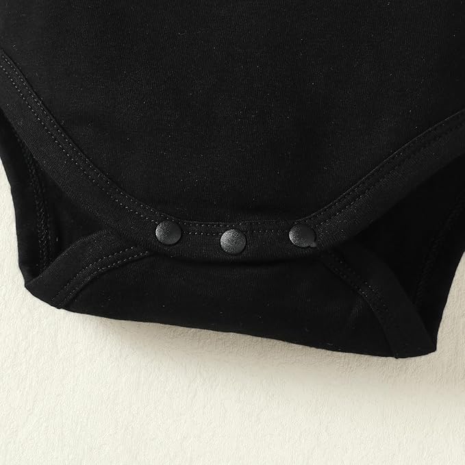 Magic Park 0-24M Infant Girl Romper Baby Girls Solid Color Bodysuit Toddler Ruffle Jumpsuit Shirts Casual Tops Baptism Shirt