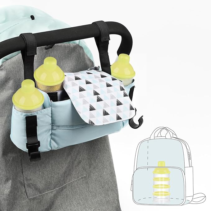 Accmor Formula Dispenser On The Go, 4 Compartments Stackable Formula Container for Travel, Baby Milk Powder Kids Snack Container, BPA Free 