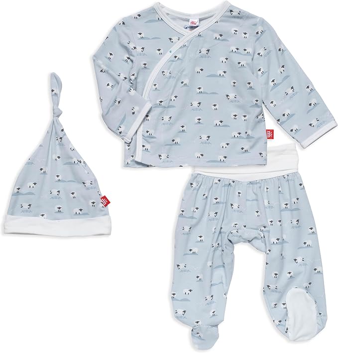 Magnetic Me Modal Newborn Take Home Kimono Set | Silky Soft Modal Fabric