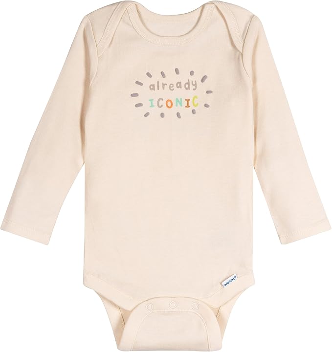 Onesies Brand, Unisex Baby, 6-Pack Long Sleeve Bodysuits