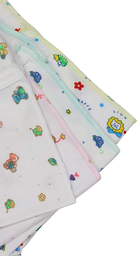 ToBeInStyle Babies' 4 Pack Relaxed Fit Short or Long Sleeve Button Up Kimono Tee Swaddle Shirt