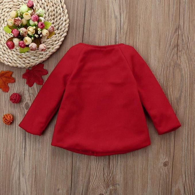 XFGLCK Toddler Baby Girls Coats Cloak Button Jacket Outerwear Fall Winter Clothes