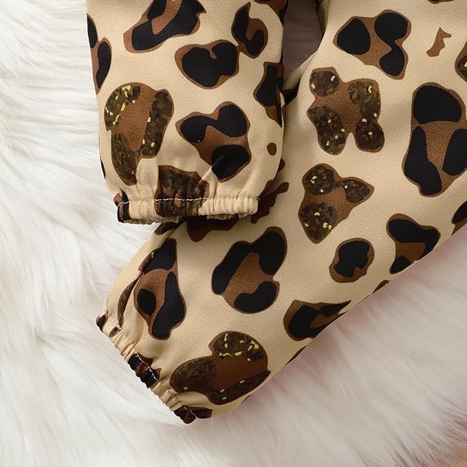 Newborn Baby Girl Clothes, Infant Girl Outfits Long Sleeve Ruffle Romper + Floral Pants + Headband Set