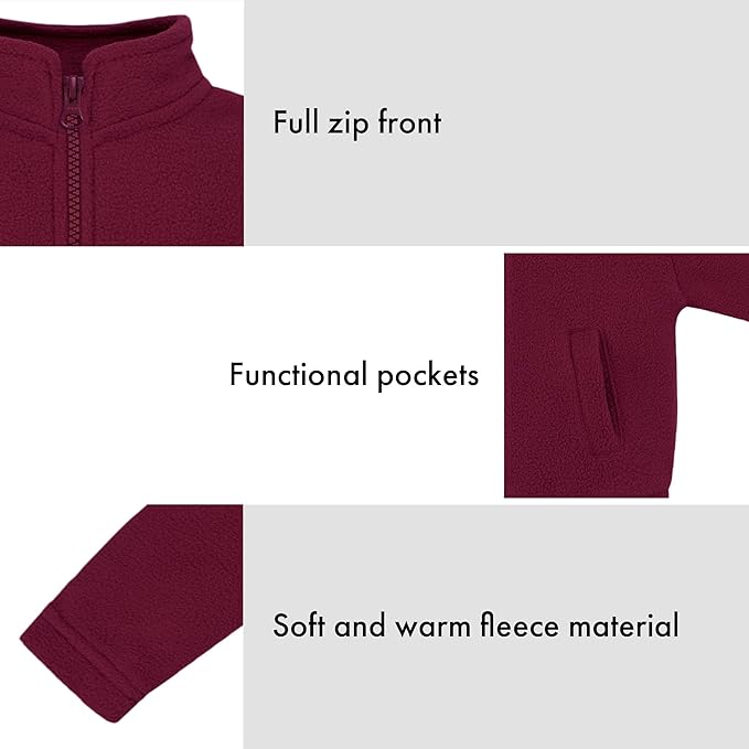 Creative Knitwear College Baby Polar Fleece Jacket-Team Logo, Multiple Colors, for Boys & Girls (12 Mos-8 Yrs)