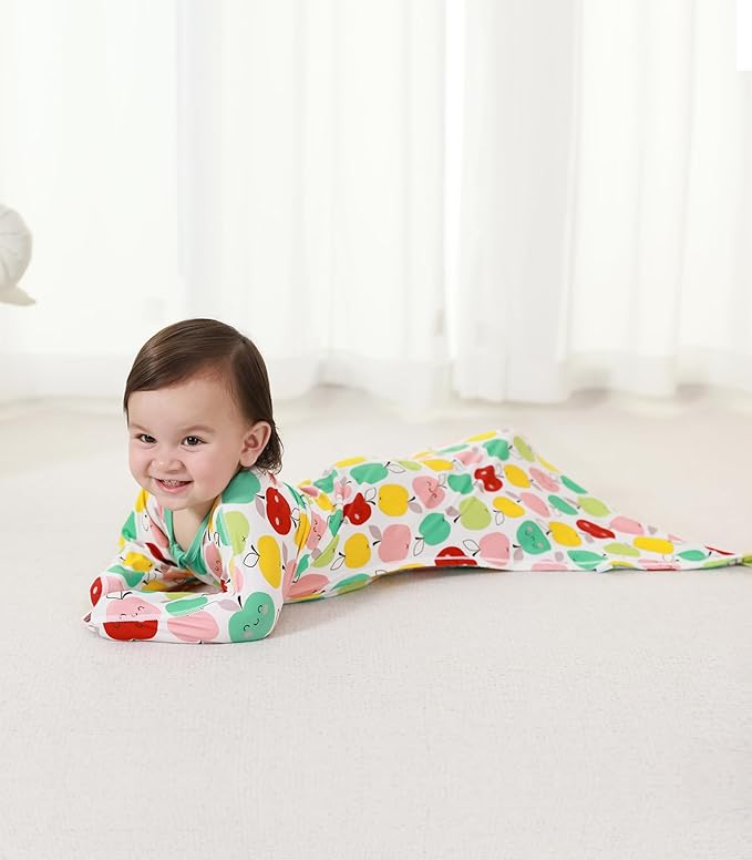 Baby Sleeper Gown Viscose from Bamboo Newborn Nightgowns Unisex Long Sleeve Sleep Sack