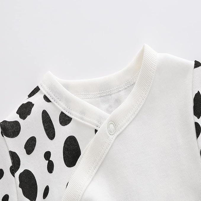 Baby One Piece Romper Soft Cotton Sleepwear Footed Jumpsuit for 0-12 Month Infant