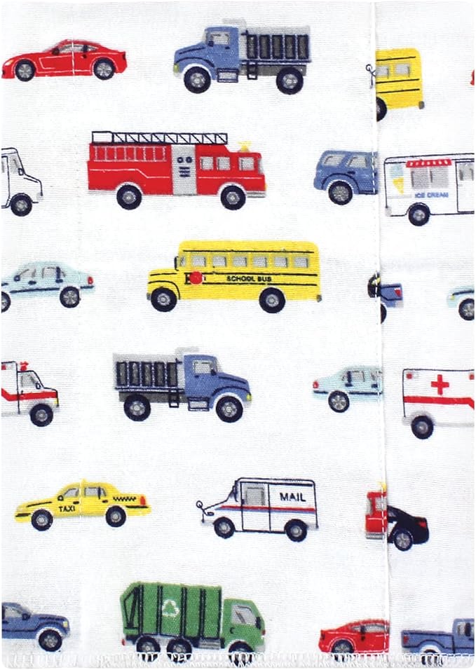 Luvable Friends Hudson Baby Flannel Burp Cloths 7pk, Travel Adventures