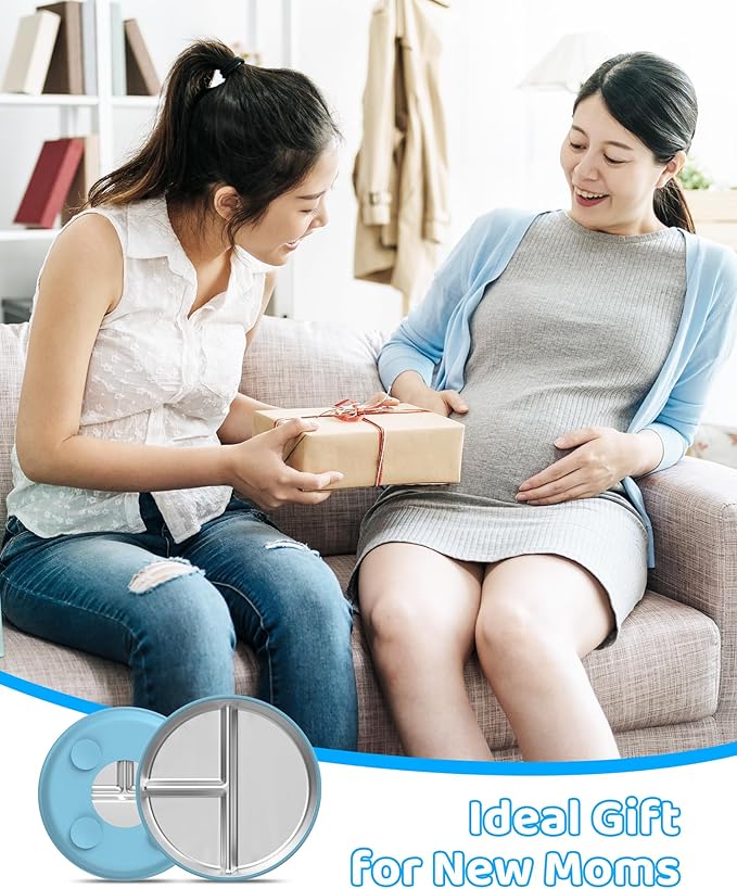 Stainless Steel Kids Plates (2 Pack): 9" Divided Plates with Silicone Suction for Babies, Unbreakable Dinner Dishes for Toddlers, Non Toxic, BPA Free, Anti-Slip, Dishwasher Safe (Bule & Yellow)