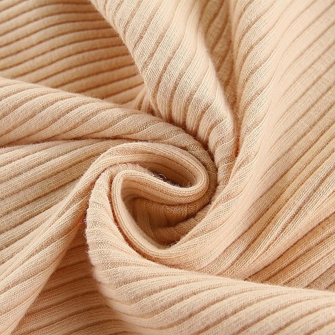 Baby Boy Girl Romper 2 Pack Long Sleeve Button Jumpsuit Cotton Unisex Infant Baby Clothes for 0-24 Months