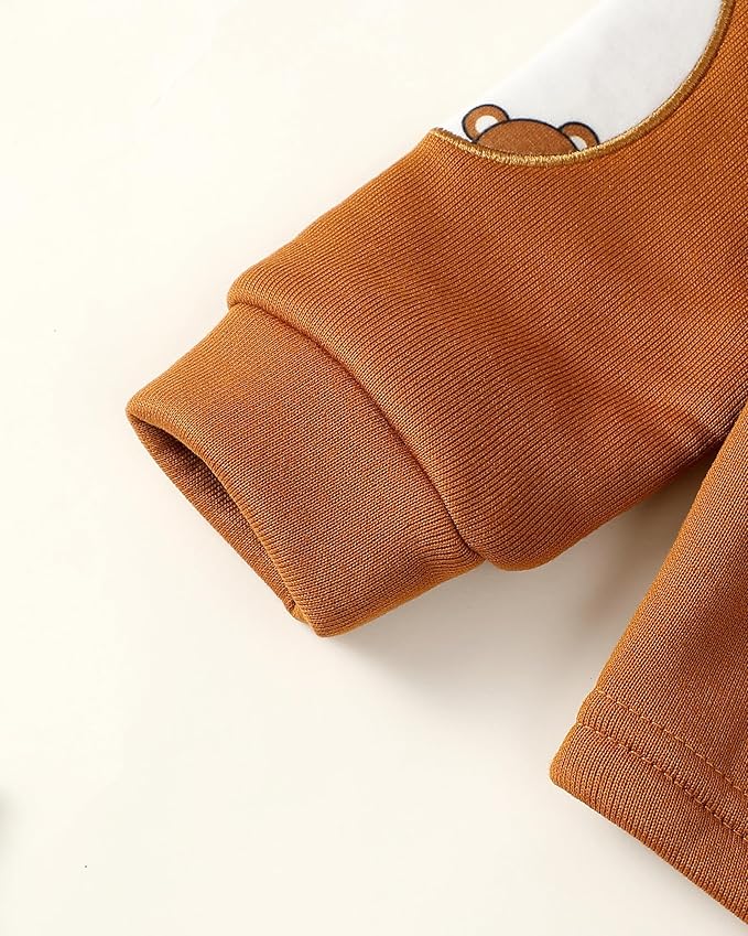 Toddler Baby Boy Clothes Infant Newborn Boy Outfit Long Sleeve Hoodie Sweatshirt Pants Fall Winter Clothes Set