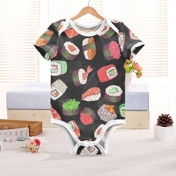 vvfelixl Dachshund Dog Baby Clothes for Boy Girl,Baby One-Piece Bodysuit for 0-24 Months,Short Sleeve