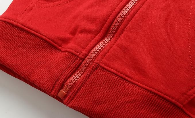 Mud Kingdom Boys Girls Full-Zip Hooded Sweatshirt Fur Lined Funny Pattern 6 Months-8 Years