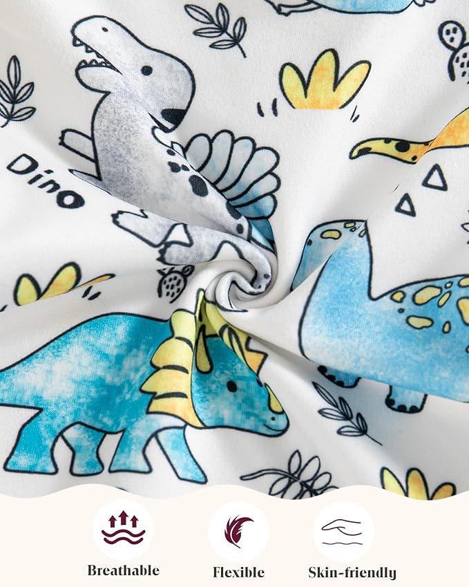 Baby Boy Swimsuit UPF 50+ Sun Protection Rash Guard Swimwear Zipper One Piece Toddler Boy Bathing Suit With Hat