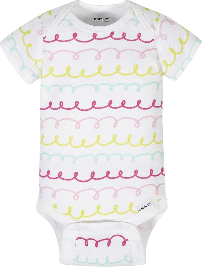 Onesies Brand baby-girls 8-pack Short Sleeve Mix & Match Bodysuits