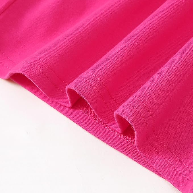 LYSMuch Toddler Baby Girls Long Sleeve Ruffle T Shirt Kids Casual Plain Solid Top Blouse T-Shirt Undershirt