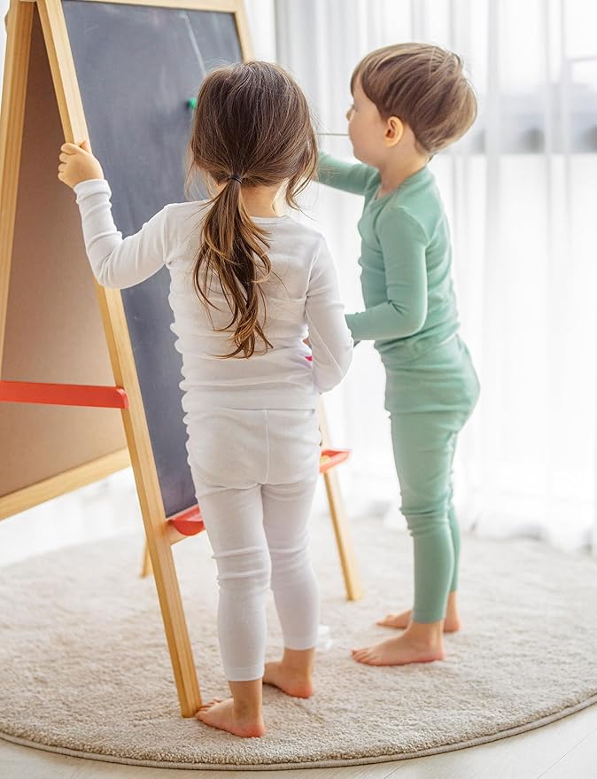 AVAUMA Baby Boys Girls Pajama Set Kids Toddler Snug fit Basic Cotton Sleepwear pjs for Daily