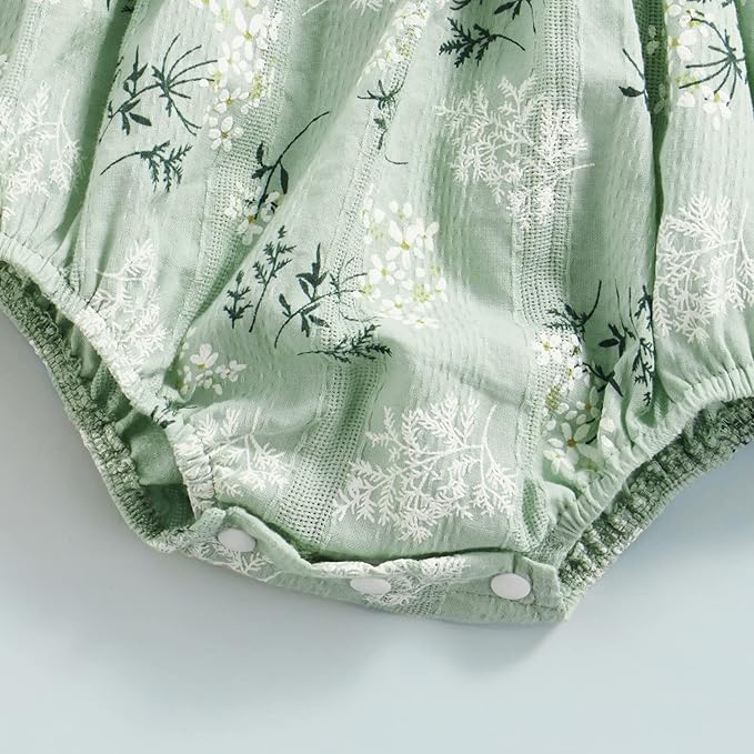 Newborn Baby Girl Bodysuit Sleeveless Halter Frill Romper One-piece Jumpsuit with Headband Summer Clothes Set