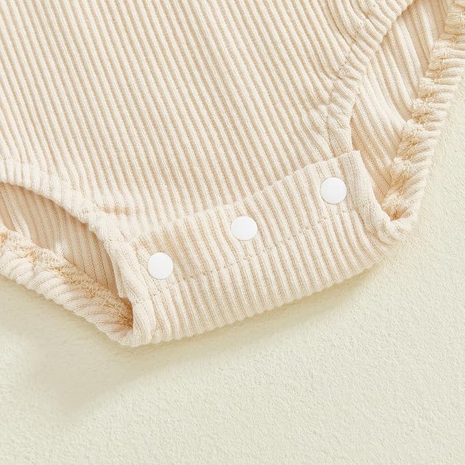 Merqwadd Baby Summer Bubble Romper Infant Boy Girl Short Sleeve Onesie Oversize Cotton T-shirt Bodysuit Top