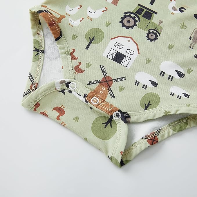 pureborn Baby Boys Girls Bodysuit Super Soft Cotton Romper 0-24 Months