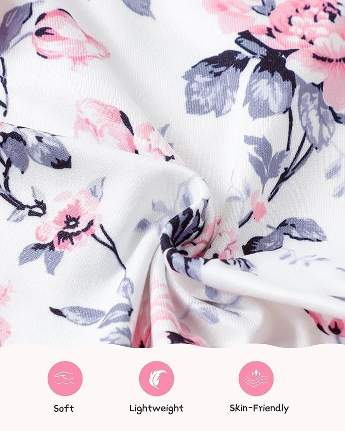 Mioglrie Newborn Baby Girl Clothes Long Sleeve Romper Infant Fall Winter Outfits Floral Hat Jumpsuit Preemie Girl Clothes