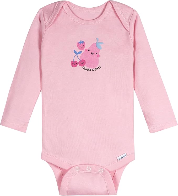 Onesies Brand, Unisex Baby, 6-Pack Long Sleeve Bodysuits