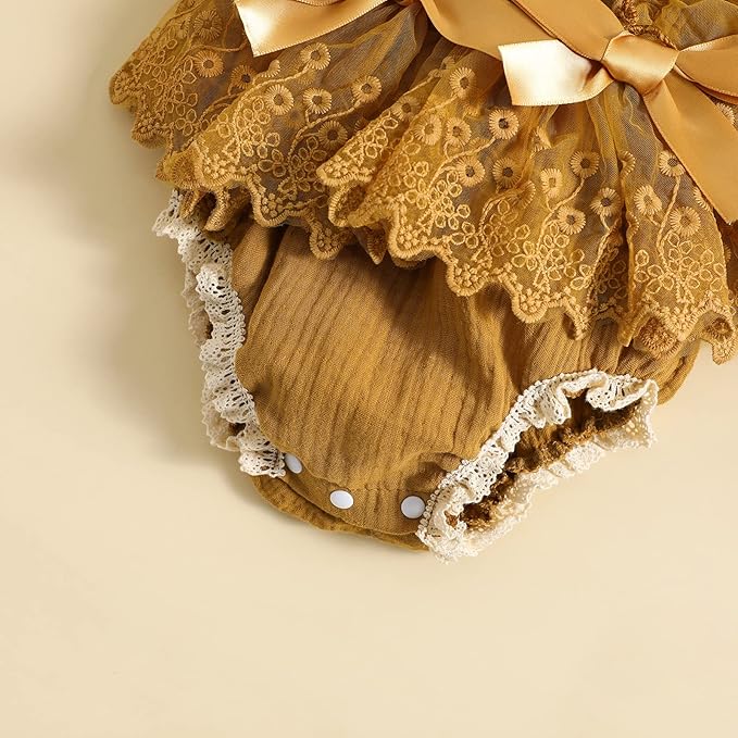 Baby Girl Clothes Floral Boho Lace Romper Bodysuit Romper Jumpsuit Summer Outfit Summer Baby Clothes Girls