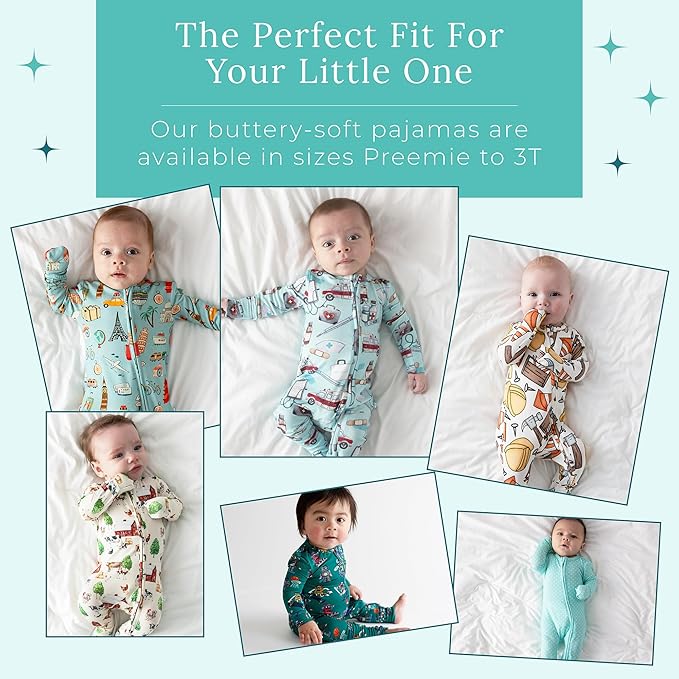 Posh Peanut Convertible Baby Sleepers - Girls Footless Baby Pajamas with 2 Way Zipper for Easy Diaper Changes